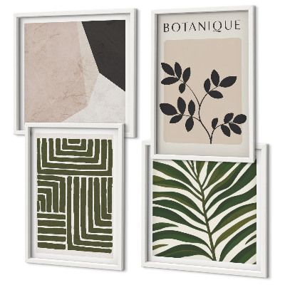 Mur de tableaux Compositions botaniques bohèmes