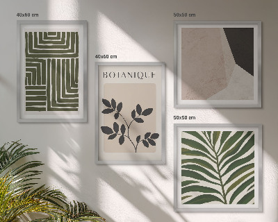 Mur de tableaux Compositions botaniques bohèmes