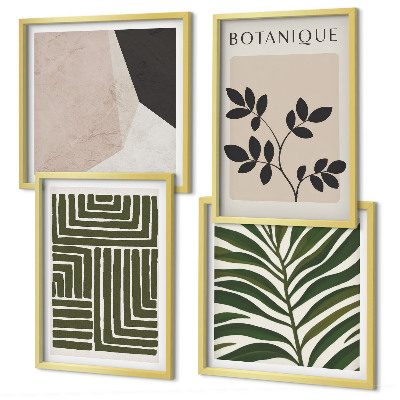 Mur de tableaux Compositions botaniques bohèmes