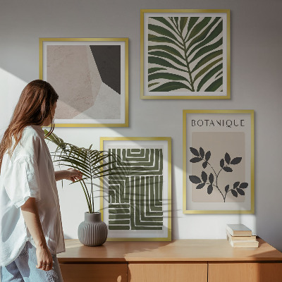 Mur de tableaux Compositions botaniques bohèmes