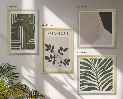 Mur de tableaux Compositions botaniques bohèmes