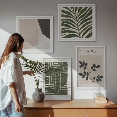 Mur de tableaux Compositions botaniques bohèmes