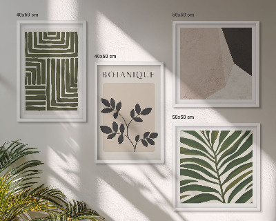 Mur de tableaux Compositions botaniques bohèmes