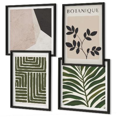 Mur de tableaux Compositions botaniques bohèmes