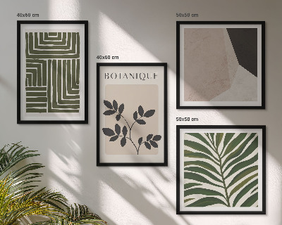 Mur de tableaux Compositions botaniques bohèmes