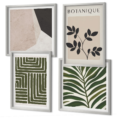 Mur de tableaux Compositions botaniques bohèmes