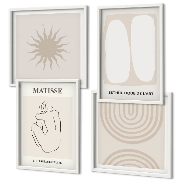 Mur de tableaux Lignes minimalistes élégantes