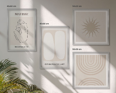 Mur de tableaux Lignes minimalistes élégantes