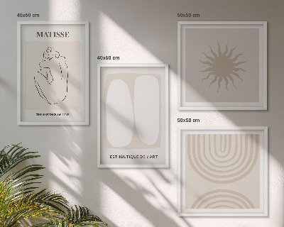 Mur de tableaux Lignes minimalistes élégantes