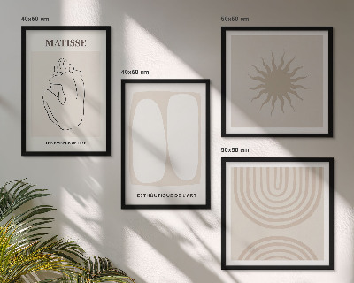 Mur de tableaux Lignes minimalistes élégantes