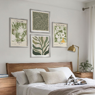 Mur de tableaux Motifs végétaux, décorations bohèmes