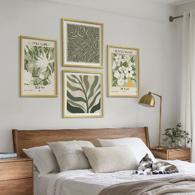 Mur de tableaux Motifs végétaux, décorations bohèmes