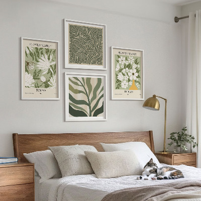 Mur de tableaux Motifs végétaux, décorations bohèmes
