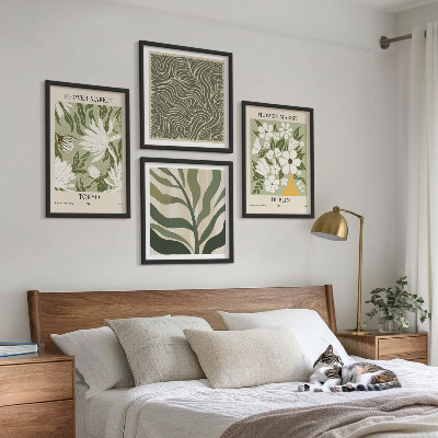 Mur de tableaux Motifs végétaux, décorations bohèmes