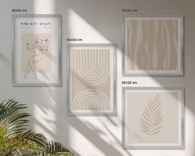 Mur de tableaux Décorations bohèmes abstraites