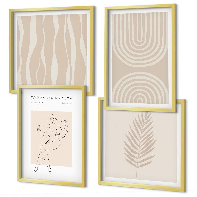 Mur de tableaux Décorations bohèmes abstraites