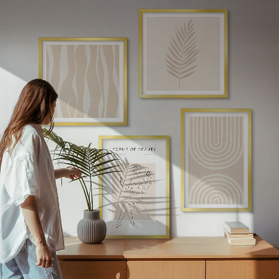 Mur de tableaux Décorations bohèmes abstraites