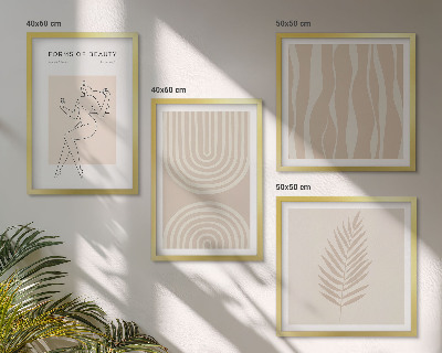 Mur de tableaux Décorations bohèmes abstraites