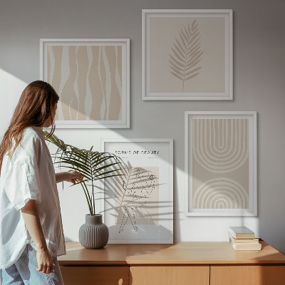 Mur de tableaux Décorations bohèmes abstraites