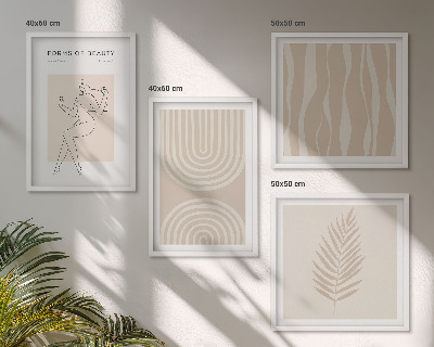 Mur de tableaux Décorations bohèmes abstraites
