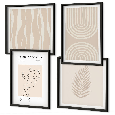 Mur de tableaux Décorations bohèmes abstraites