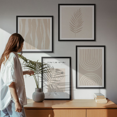 Mur de tableaux Décorations bohèmes abstraites