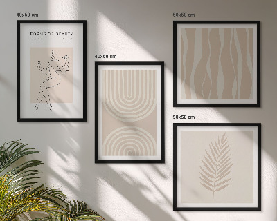 Mur de tableaux Décorations bohèmes abstraites
