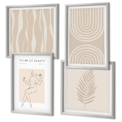 Mur de tableaux Décorations bohèmes abstraites
