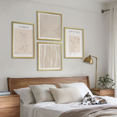 Polyptyque z cadres Une collection de formes minimalistes