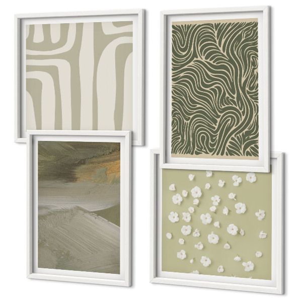 Mur de tableaux Motifs bohèmes abstraits