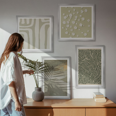 Mur de tableaux Motifs bohèmes abstraits