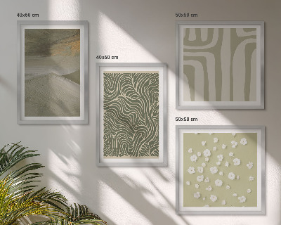 Mur de tableaux Motifs bohèmes abstraits
