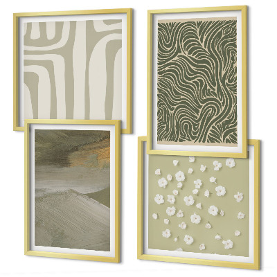 Mur de tableaux Motifs bohèmes abstraits
