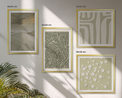 Mur de tableaux Motifs bohèmes abstraits