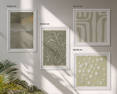 Mur de tableaux Motifs bohèmes abstraits