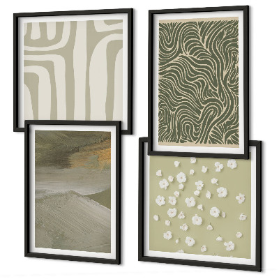 Mur de tableaux Motifs bohèmes abstraits