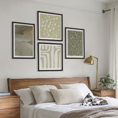 Mur de tableaux Motifs bohèmes abstraits