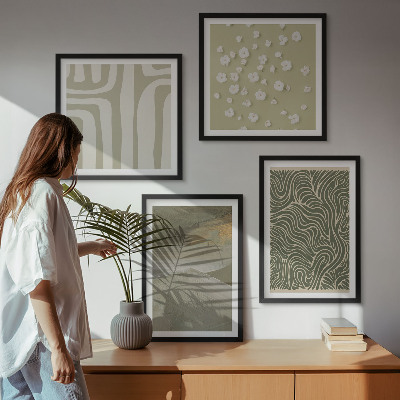 Mur de tableaux Motifs bohèmes abstraits