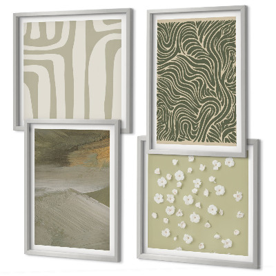Mur de tableaux Motifs bohèmes abstraits