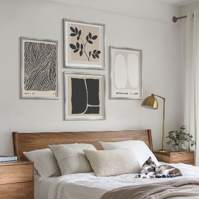 Mur de tableaux Motifs végétaux minimalistes