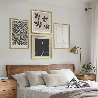 Mur de tableaux Motifs végétaux minimalistes
