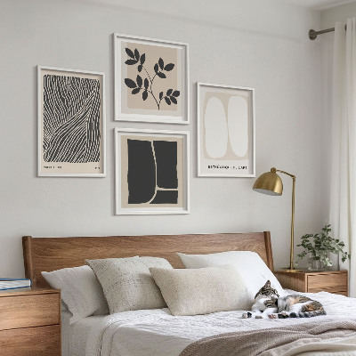Mur de tableaux Motifs végétaux minimalistes