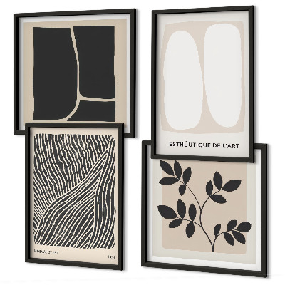 Mur de tableaux Motifs végétaux minimalistes