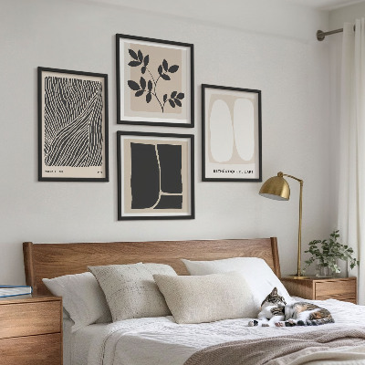 Mur de tableaux Motifs végétaux minimalistes