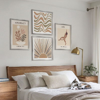 Polyptyque z cadres Motifs abstraits bohèmes de matisse