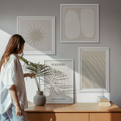 Mur de tableaux Vagues de sable minimalistes