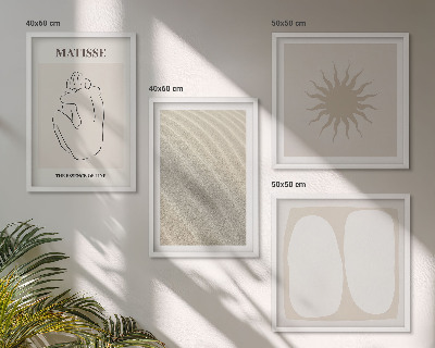Mur de tableaux Vagues de sable minimalistes