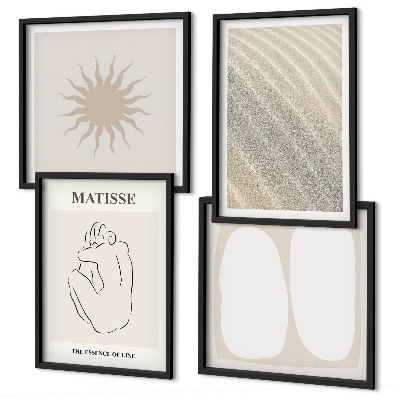 Mur de tableaux Vagues de sable minimalistes