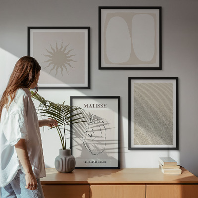 Mur de tableaux Vagues de sable minimalistes