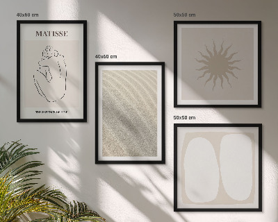 Mur de tableaux Vagues de sable minimalistes